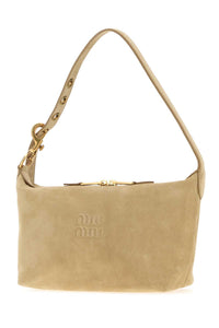 MIU MIU Miu Miu Women Beige Suede Shoulder Bag