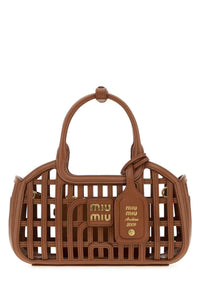 Miu Miu Women Brown Leather Handbag