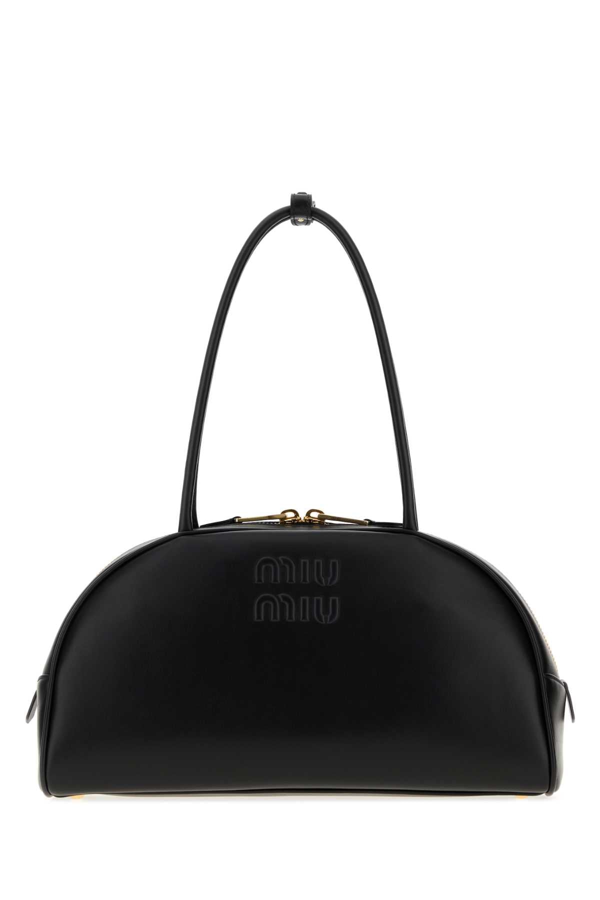 Miu Miu Women Black Leather Shoulder Bag