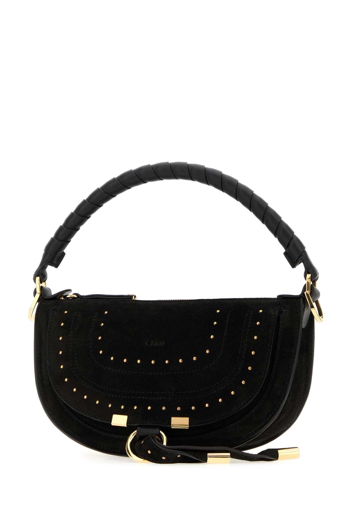 CHLOE Chloe Women Black Suede Mini Marcie Shoulder Bag