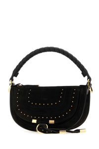 CHLOE Chloe Women Black Suede Mini Marcie Shoulder Bag