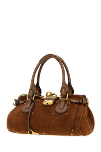 CHLOE Chloe Women Brown Suede Paddington Shopping Bag