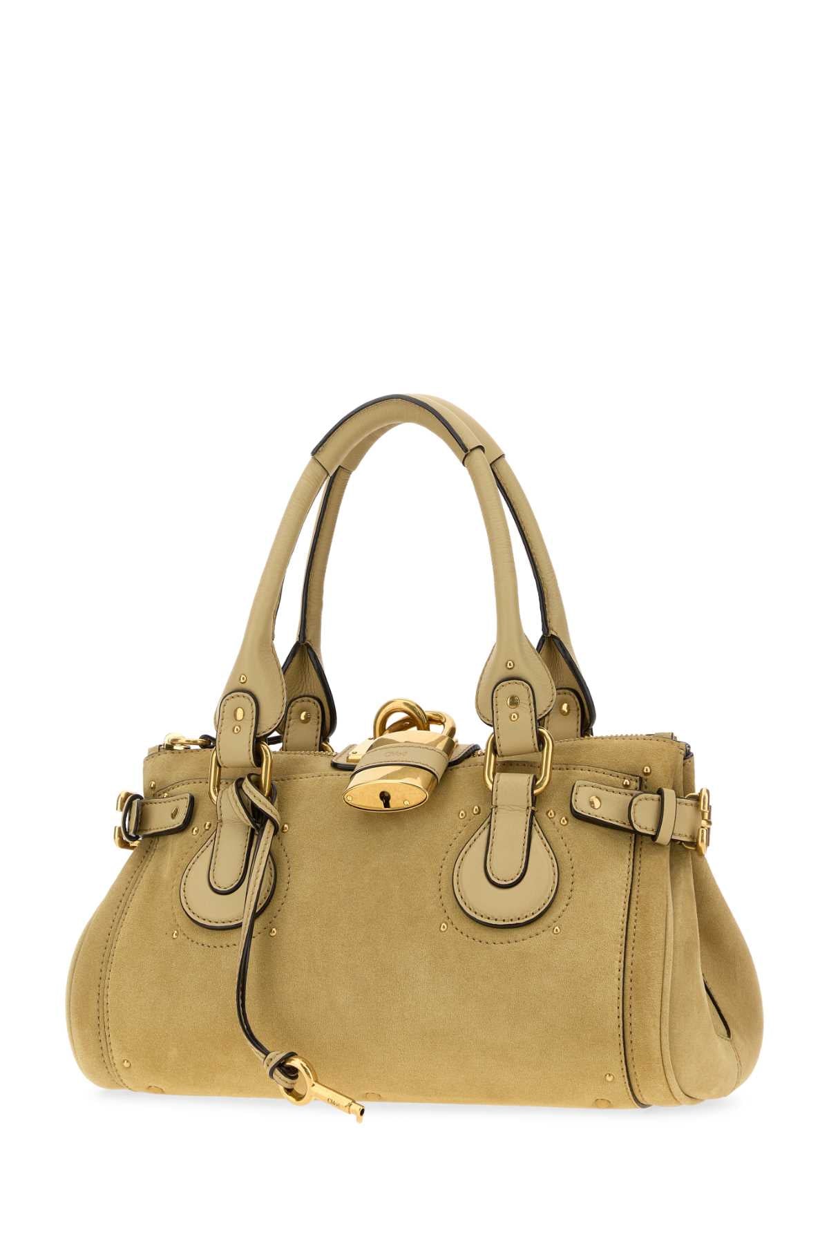 CHLOE Chloe Women Mustard Suede Paddington Shopping Bag
