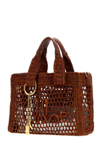 CHLOE Chloe Women Caramel Raffia Summer Banana Shopping Bag