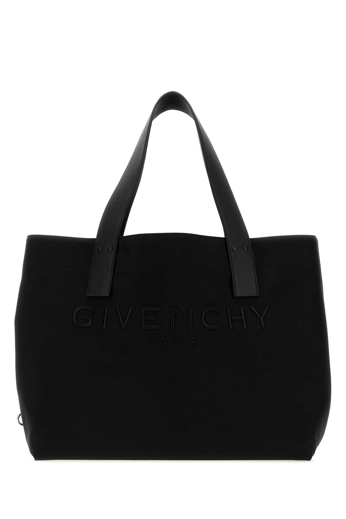 Givenchy Men Black Canvas Givenchy Cargo Shopping Bag