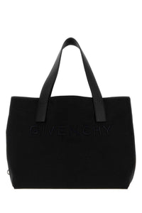 Givenchy Men Black Canvas Givenchy Cargo Shopping Bag