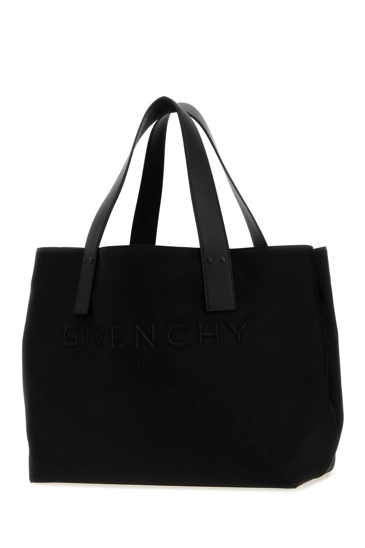 Givenchy Men Black Canvas Givenchy Cargo Shopping Bag