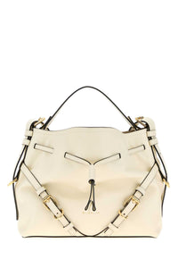 Givenchy Women Ivory Leather Small Voyou Bucket Bag