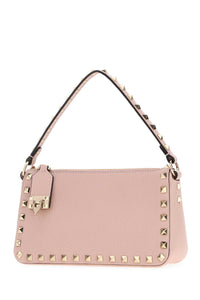 Valentino Garavani Women Pastel Pink Leather Small Rockstud Handbag
