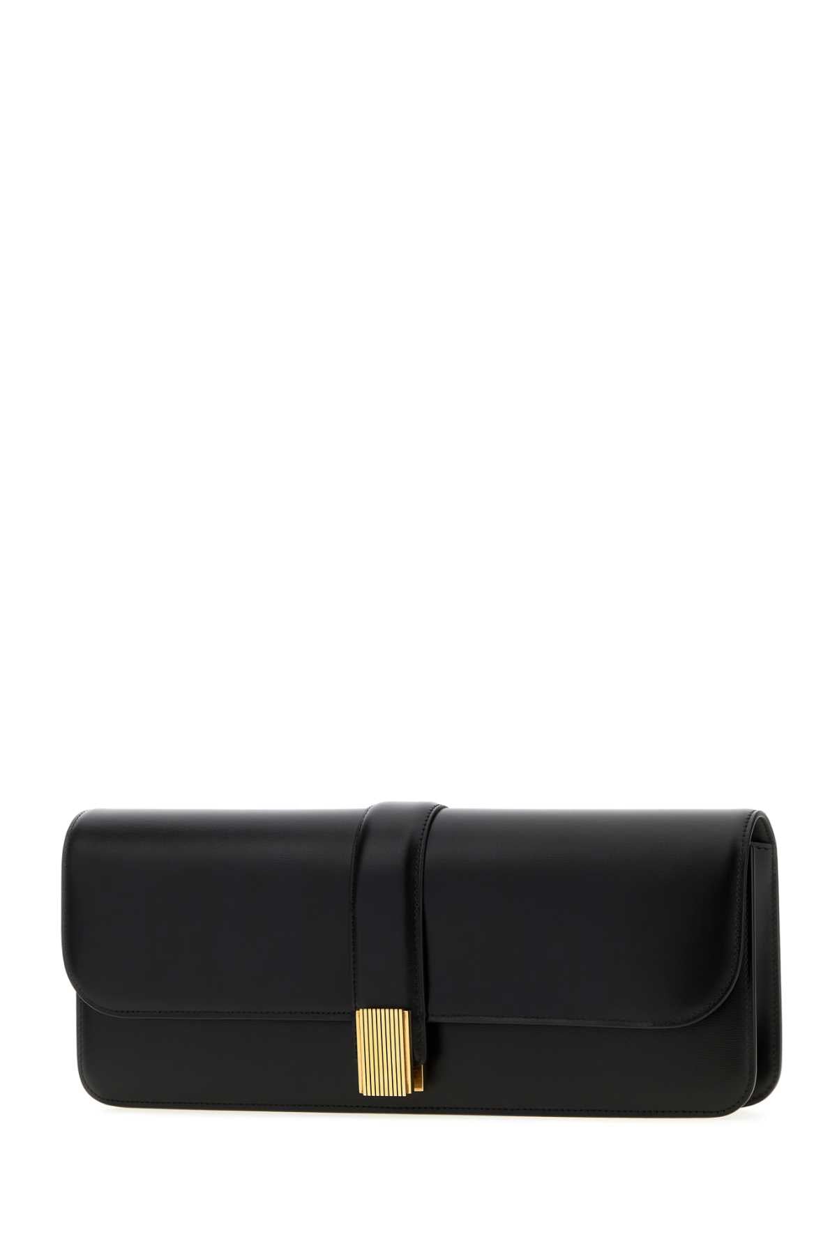 Khaite Women Black Leather Blake Clutch