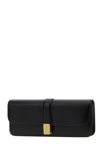 Khaite Women Black Leather Blake Clutch