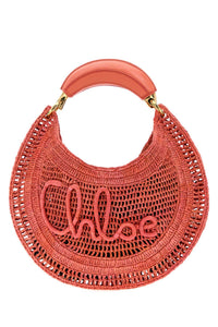 CHLOE Chloe Women Coral Raffia Banana Handbag