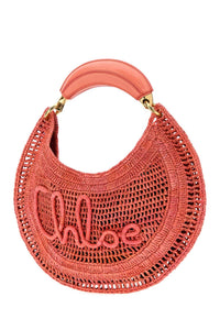 CHLOE Chloe Women Coral Raffia Banana Handbag