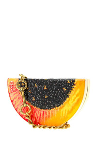 CHLOE Chloe Women Printed Metal Chloe Tropicus Papaya Clutch