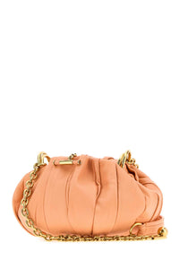 CHLOE Chloe Women Peach Leather Chloe Plisse Bucket Bag