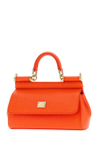 DOLCE & GABBANA Dolce & Gabbana Women Orange Leather Small Sicily Handbag