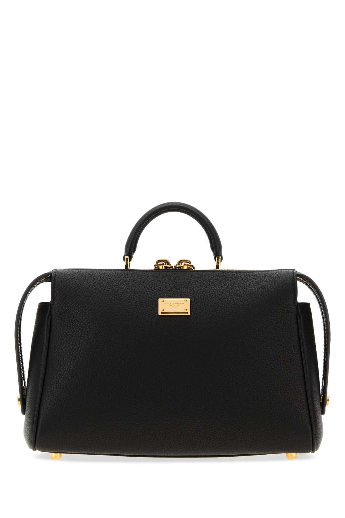 Dolce & Gabbana Women Black Leather Vittoria Handbag