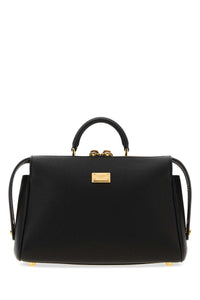 Dolce & Gabbana Women Black Leather Vittoria Handbag