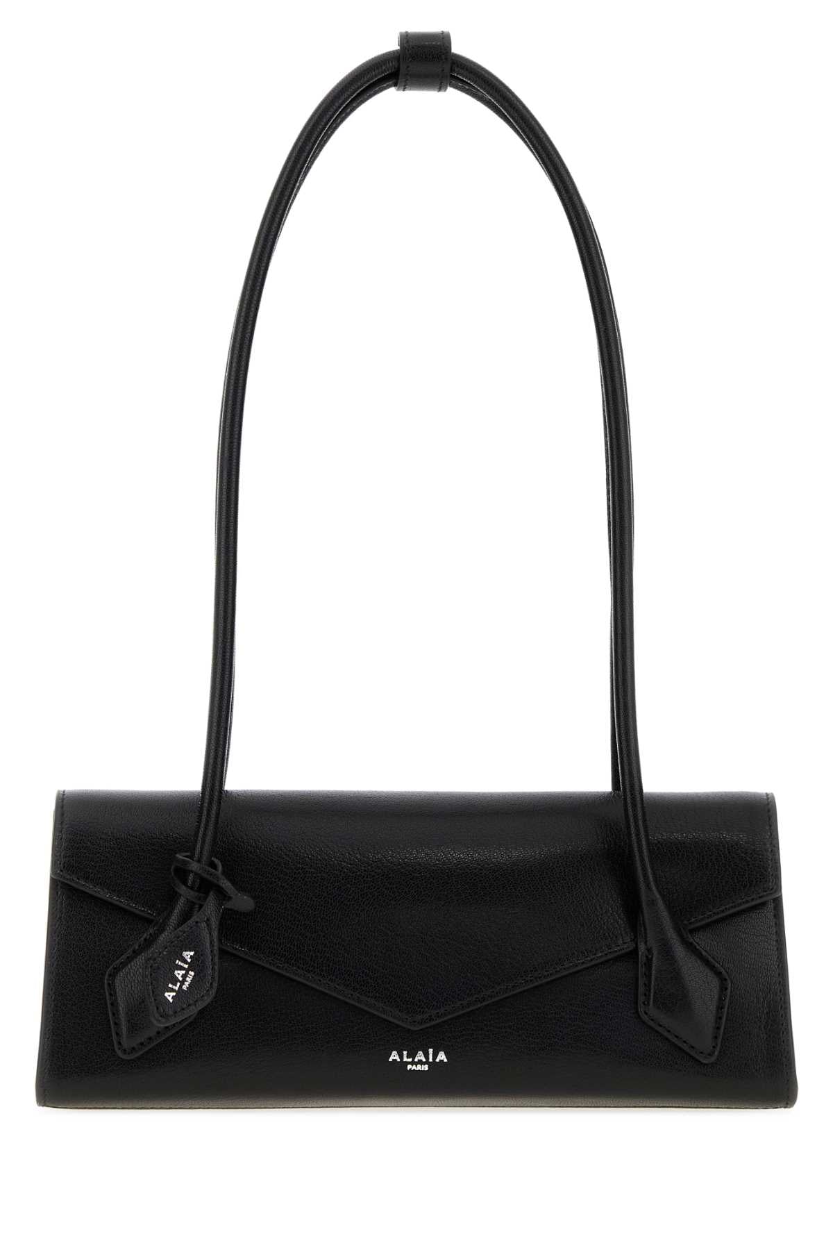 Alaia Women Black Leather Small Le Teckel Shoulder Bag