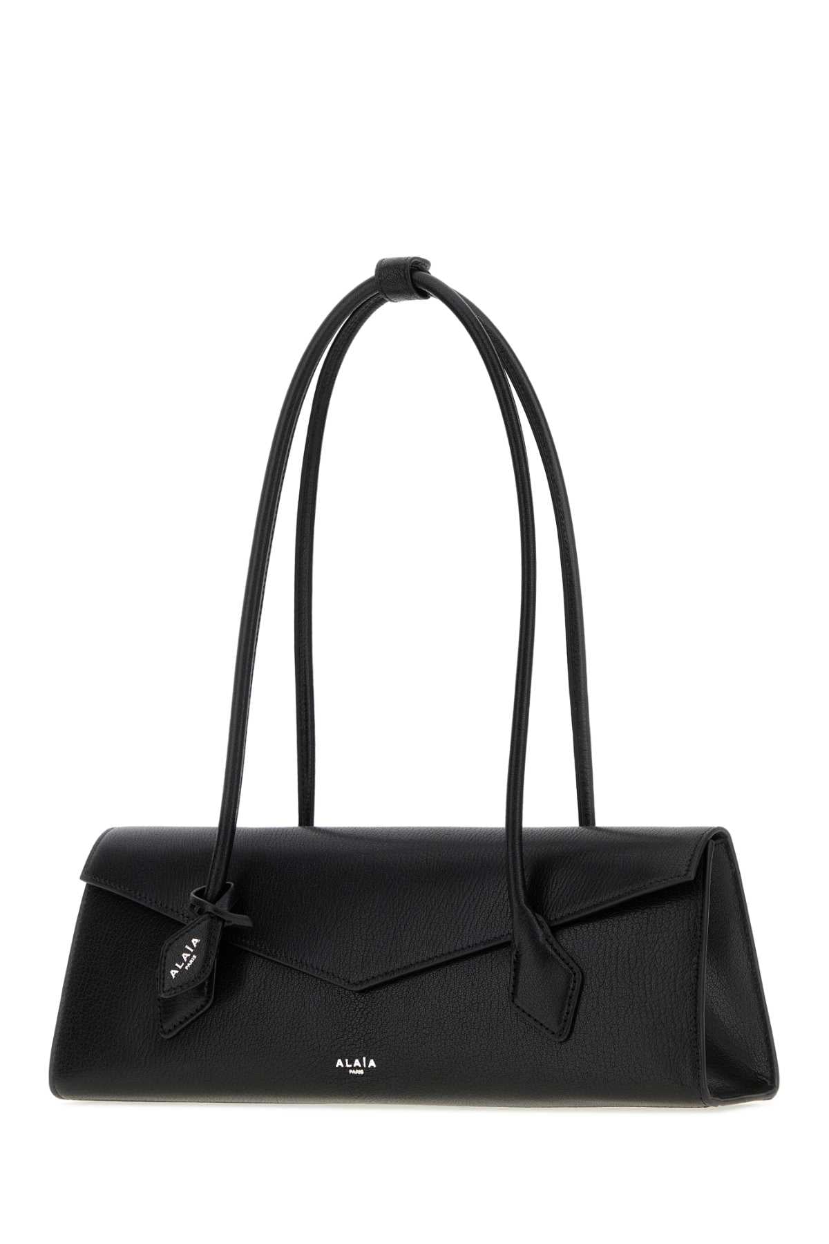 Alaia Women Black Leather Teckel Shoulder Bag