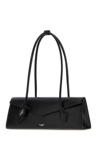 Alaia Women Black Leather Teckel Shoulder Bag