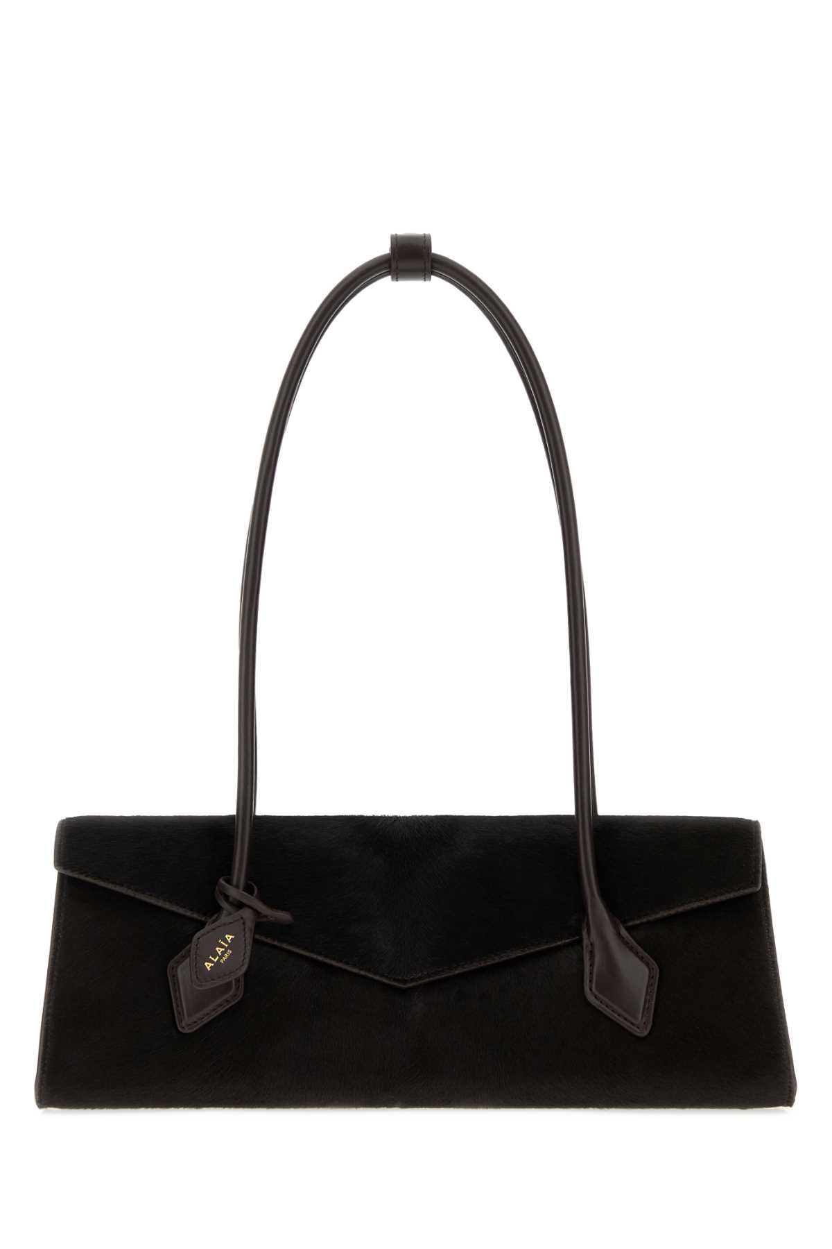 ALAIA Alaia Women Dark Brown Calf Hair Teckel Shoulder Bag