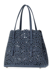 Alaia Women Air Force Blue Suede Mina 25 Handbag