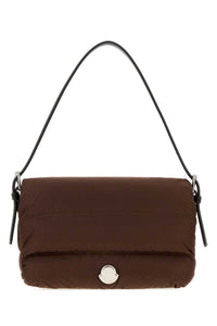 Moncler Women Brown Nylon Caradoc Shoulder Bag