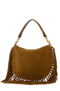 Isabel Marant Women Brown Suede Oskan Shoulder Bag