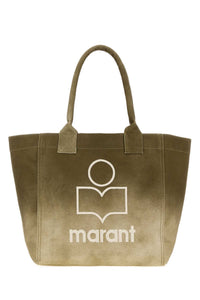 Isabel Marant Women Khaki Canvas Small Yenky Shopping Bag