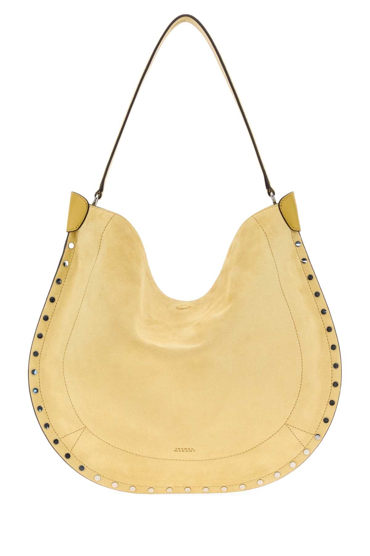 ISABEL MARANT Isabel Marant Women Pastel Yellow Suede Oskan Shopping Bag