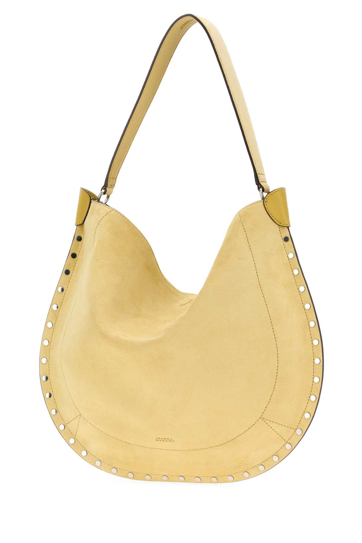 ISABEL MARANT Isabel Marant Women Pastel Yellow Suede Oskan Shopping Bag