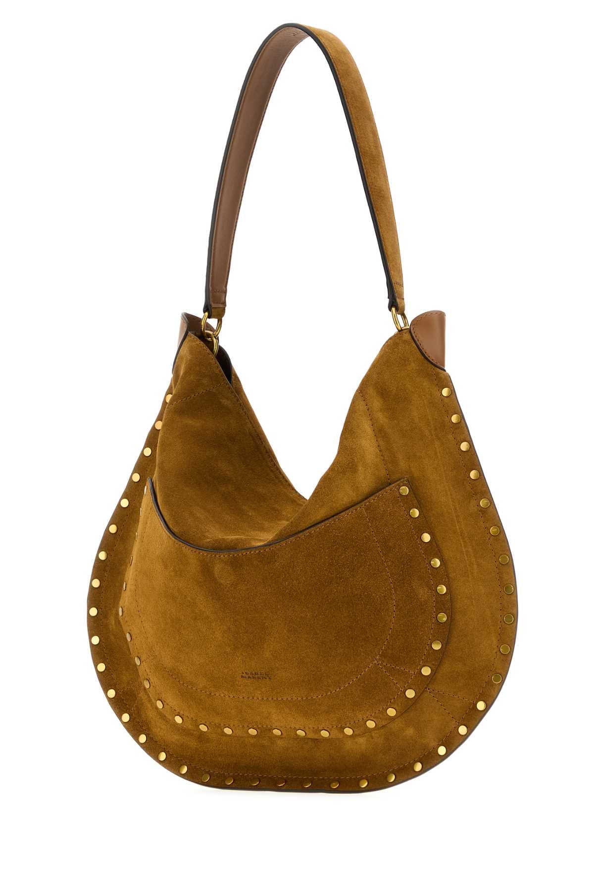 Isabel Marant Women Camel Suede Hobo Pocket Shopping Bag