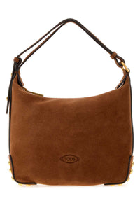 Tod's Women Brown Suede Mini Shoulder Bag