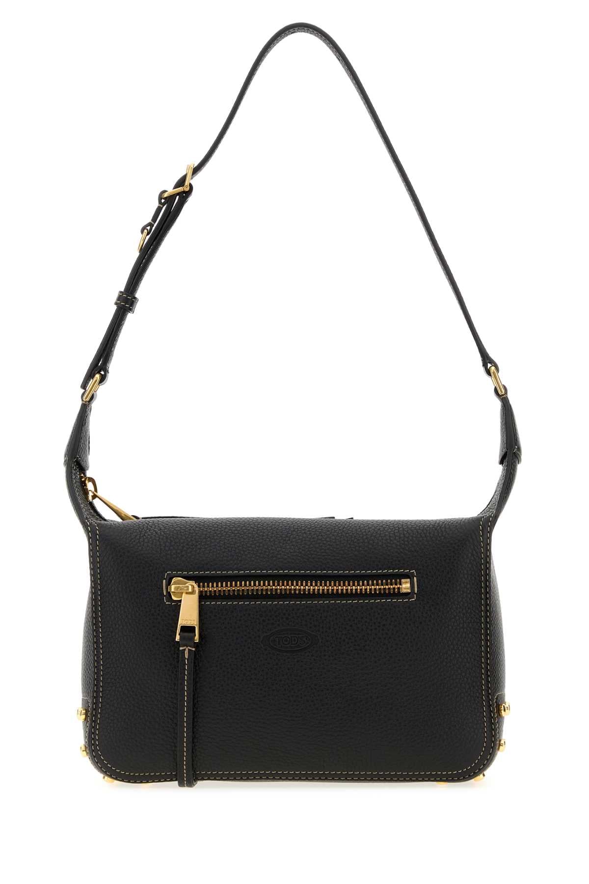 Tod's Women Black Leather Shoulder Bag
