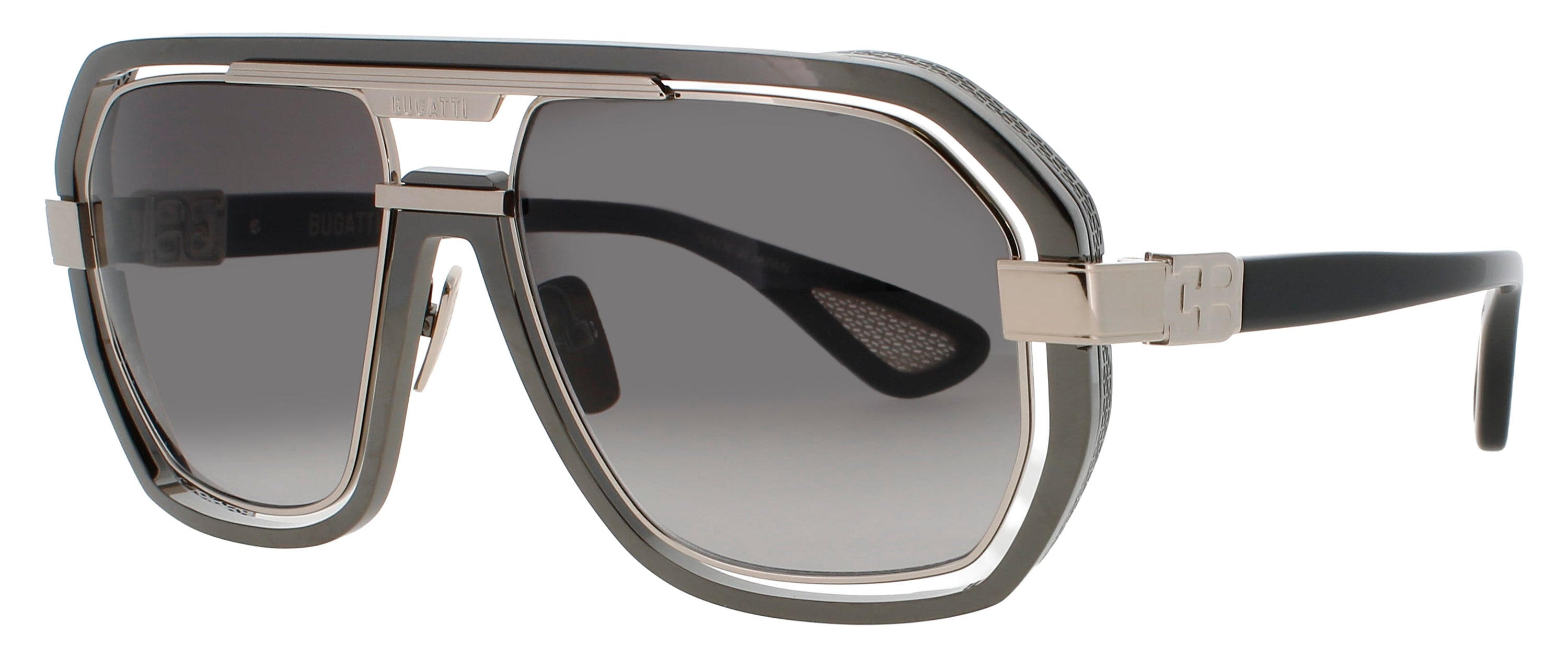 Bugatti Bugatti Sunglasses GUNMETAL/WHITE GOLD