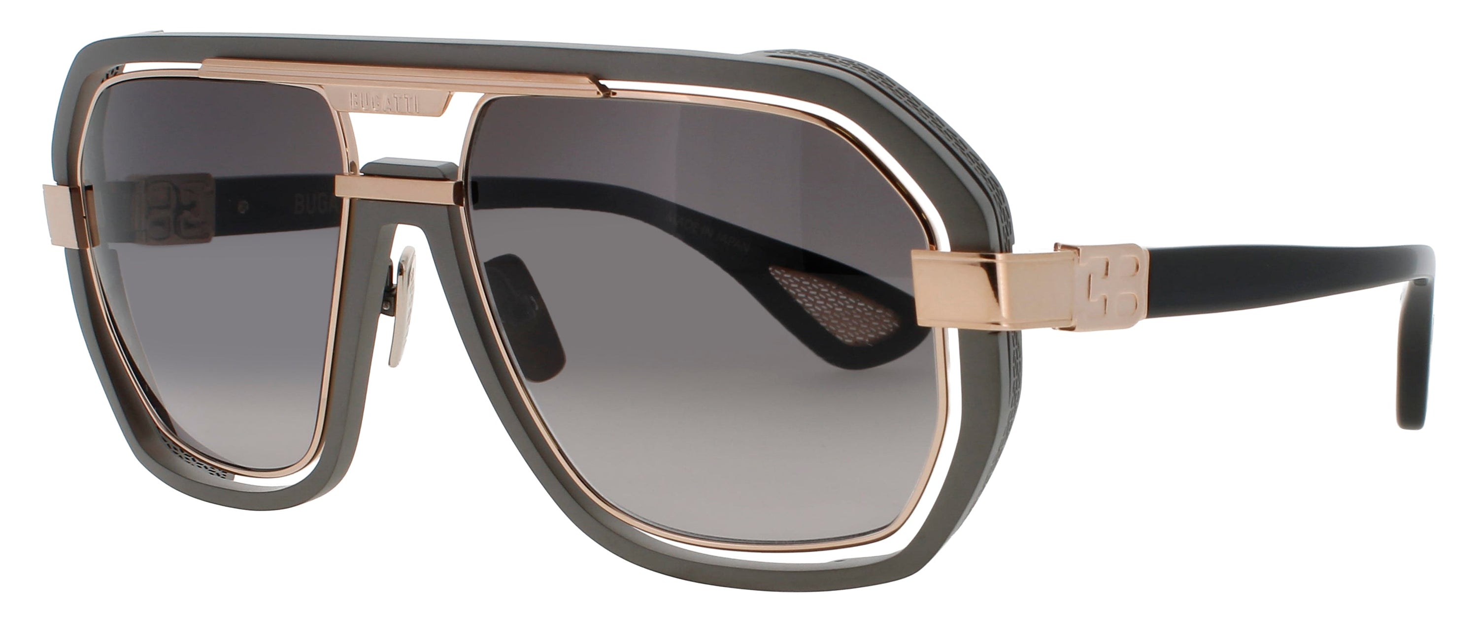 Bugatti Bugatti Sunglasses GUNMETAL/WHITE GOLD