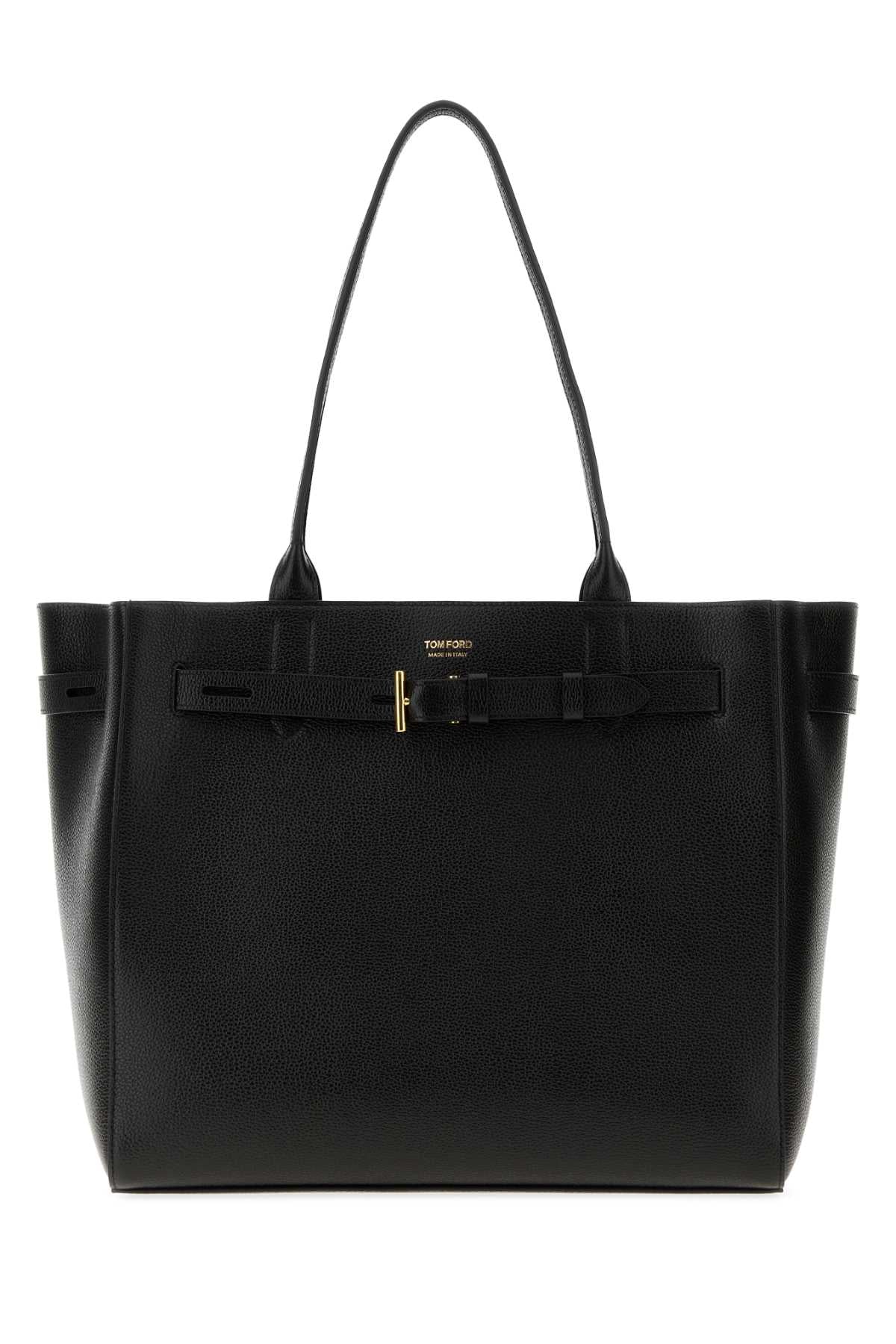 TOM FORD Tom Ford Women Black Leather Shopping Bag