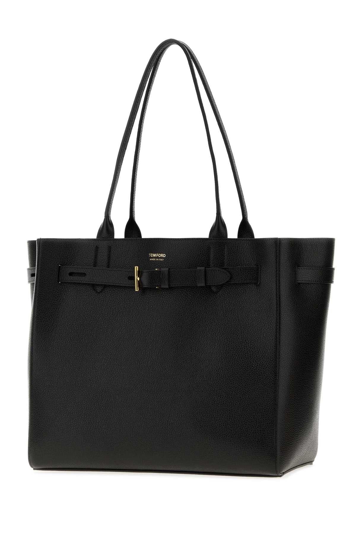 TOM FORD Tom Ford Women Black Leather Shopping Bag