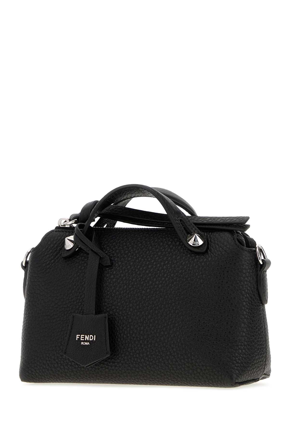 FENDI Fendi Women Black Leather Mini By The Way Soft Handbag