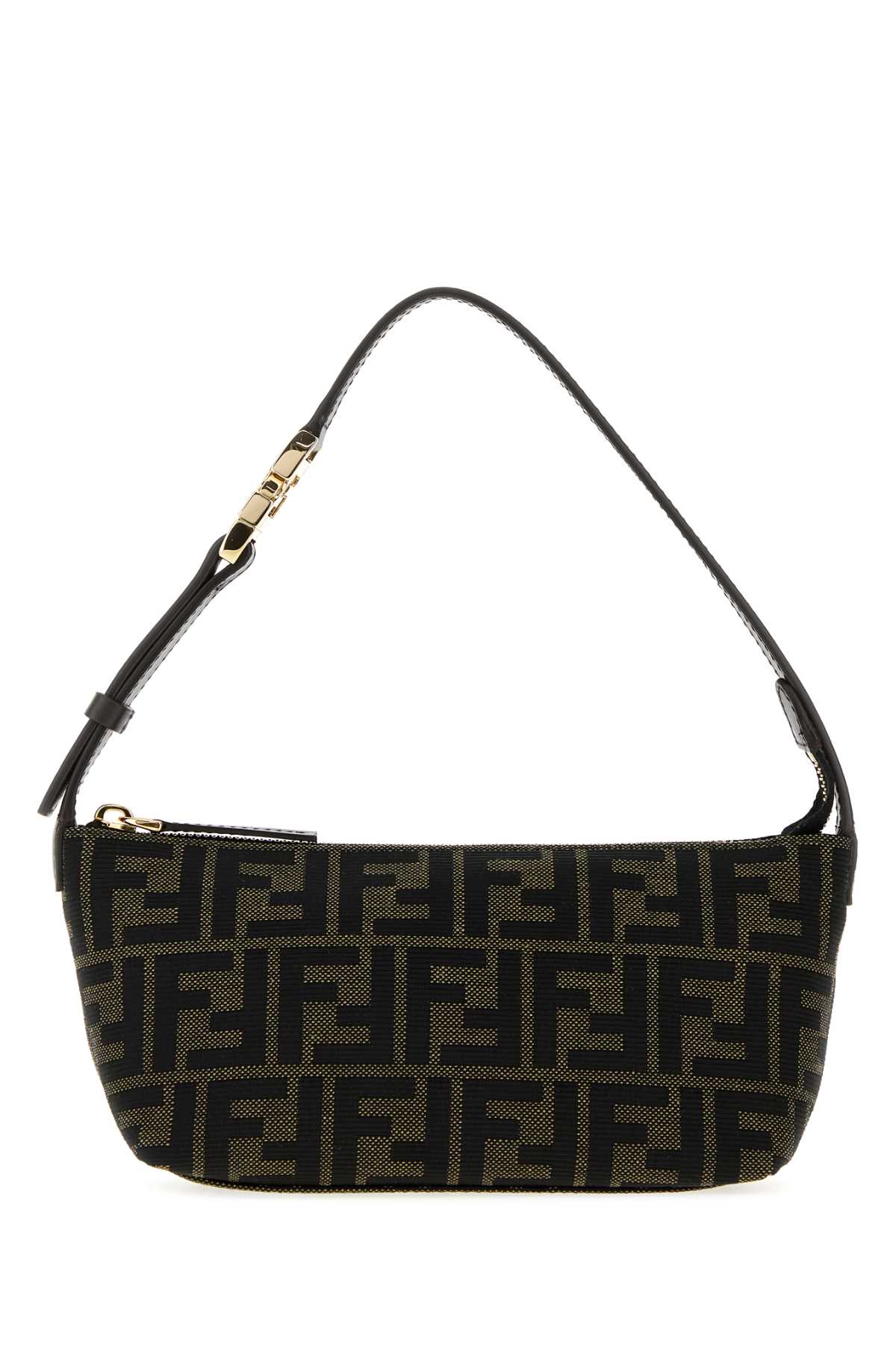 Fendi Women Embroidered Jacquard Small Vanity Handbag