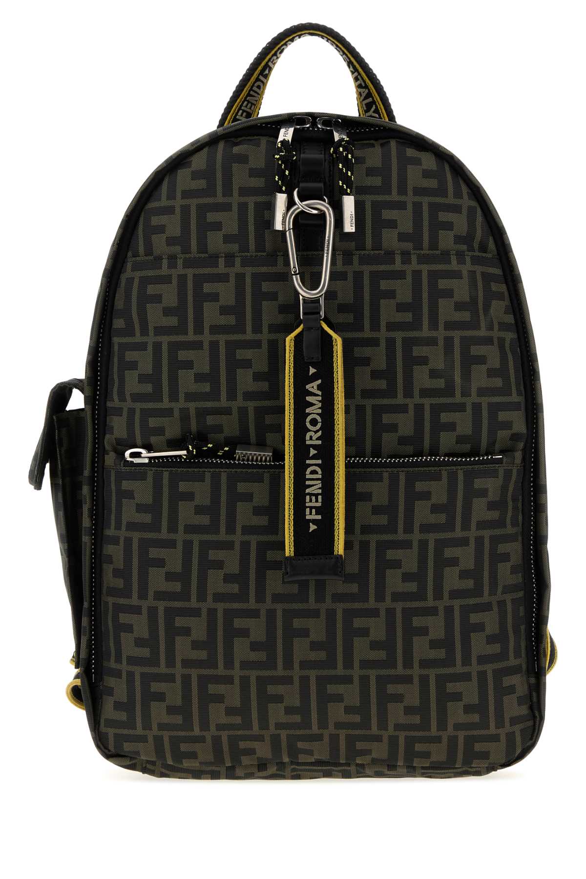 Fendi Men Embroidered Fabric Backbag