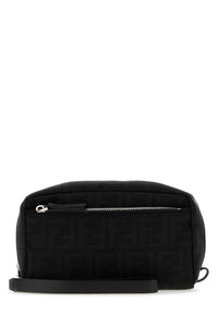 FENDI Fendi Men Embroidered Jacquard Small Beauty Case