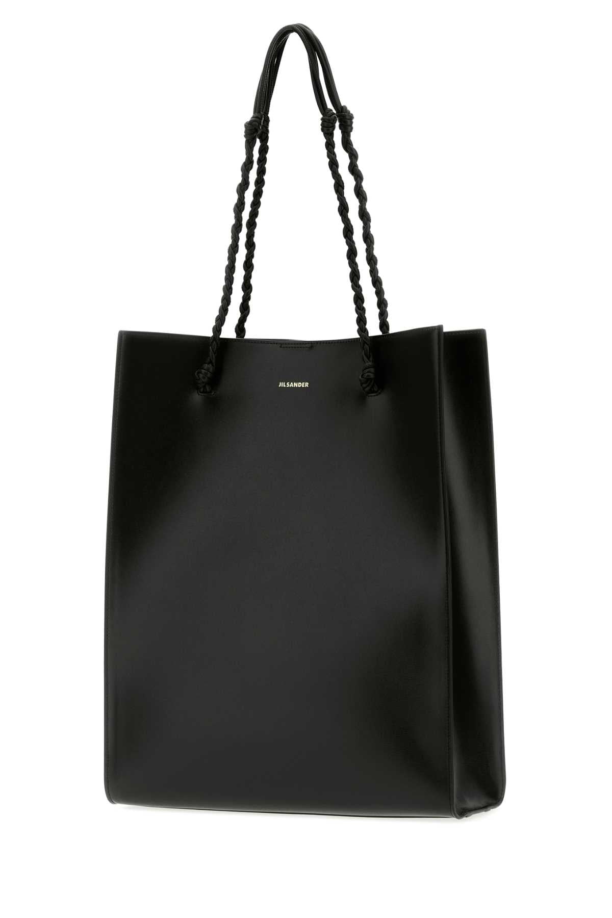 Jil Sander Women Black Leather Tangle Shopping Bag