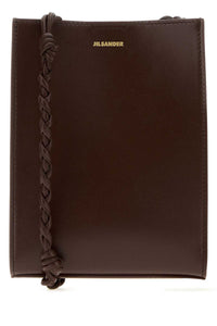 JIL SANDER Jil Sander Women Chocolate Leather Small Tangle Shoulder Bag