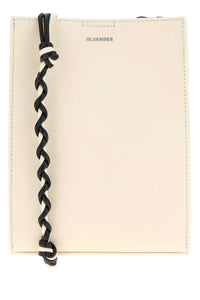 JIL SANDER Jil Sander Women Ivory Leather Small Tangle Shoulder Bag