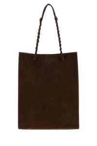 JIL SANDER Jil Sander Women Chocolate Suede Tangle Shopping Bag