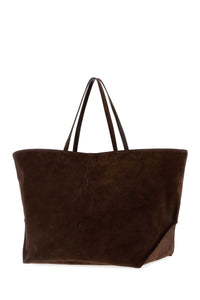 Jil Sander Women Brown Suede Linea Xl Shopping Bag