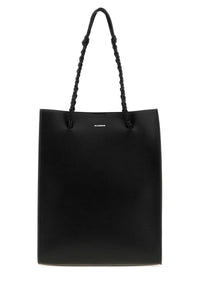 Jil Sander Men Black Leather Tangle Shopping Bag
