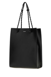 Jil Sander Men Black Leather Tangle Shopping Bag